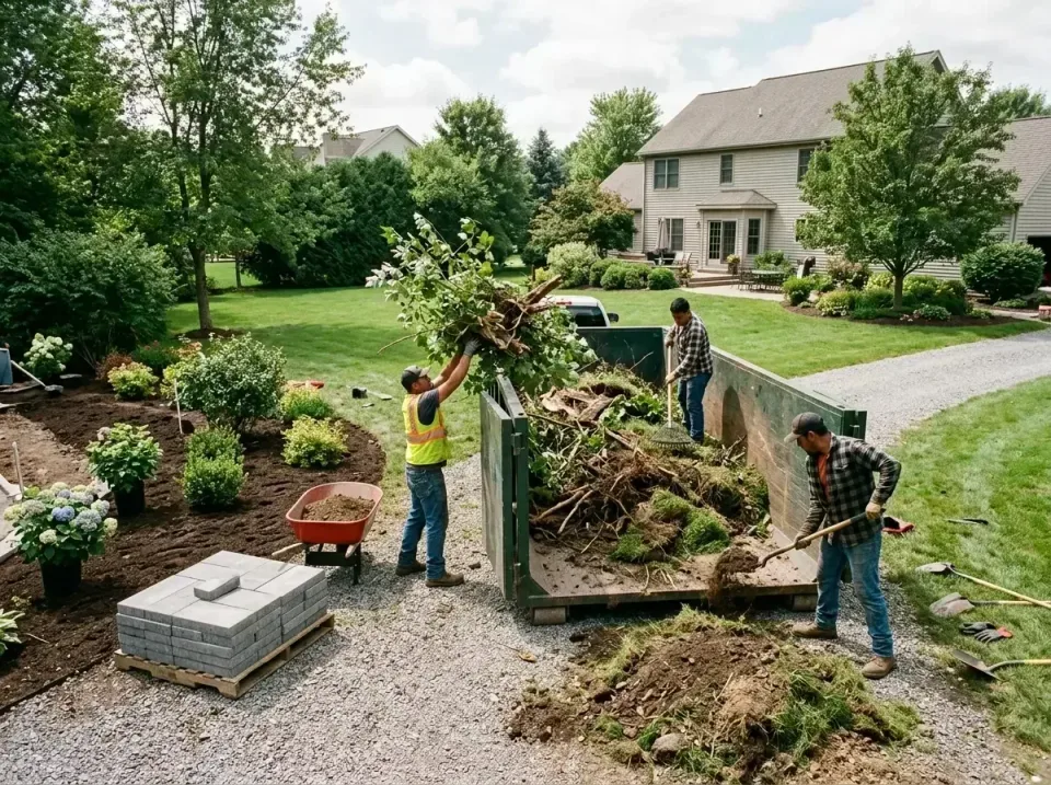 landscaping-yard-waste-contain-006 — Five Front-Load Problems That Disrupt London Properties, Roll-off Dumpster Rentals in U…