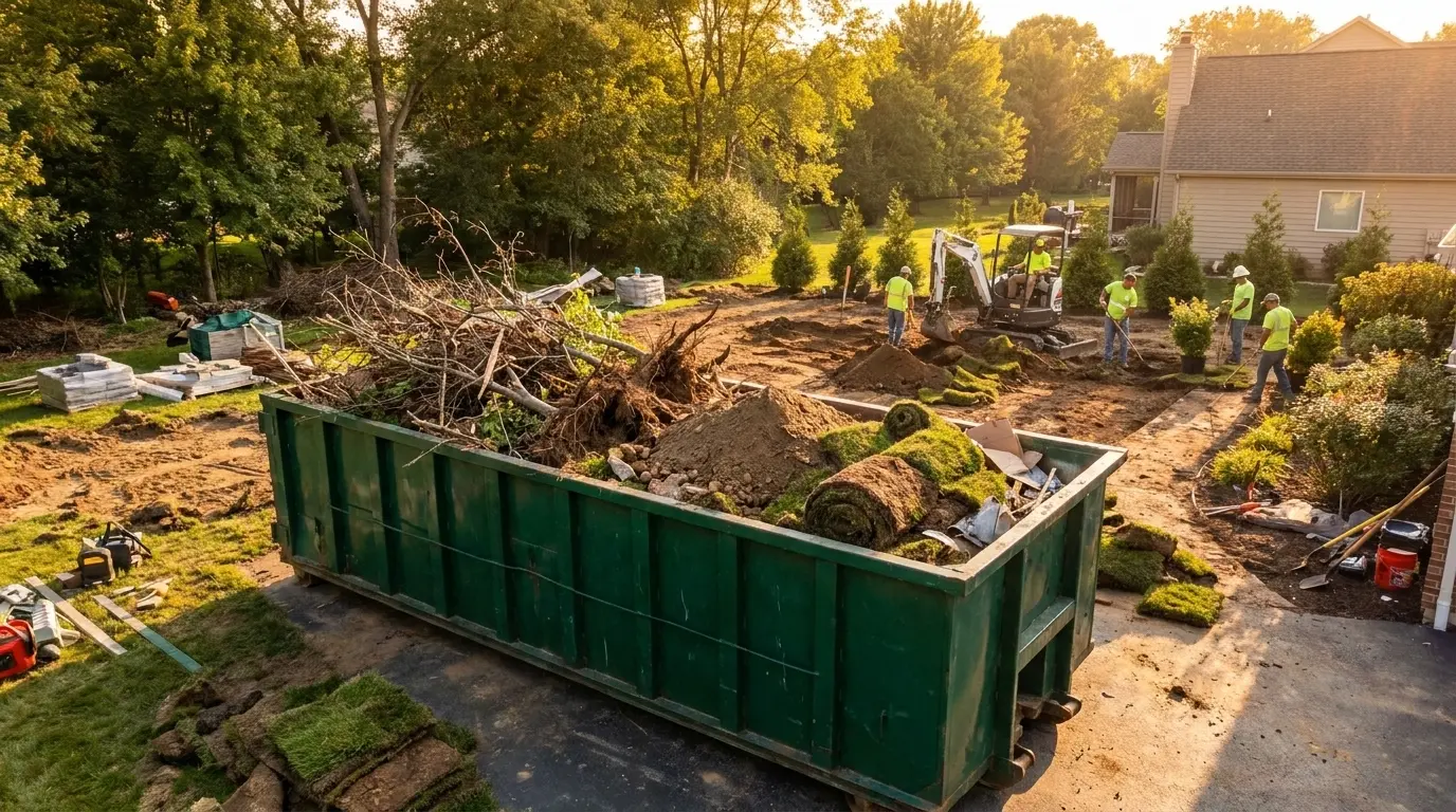 Commercial Dumpster Rental Service — on-site job work