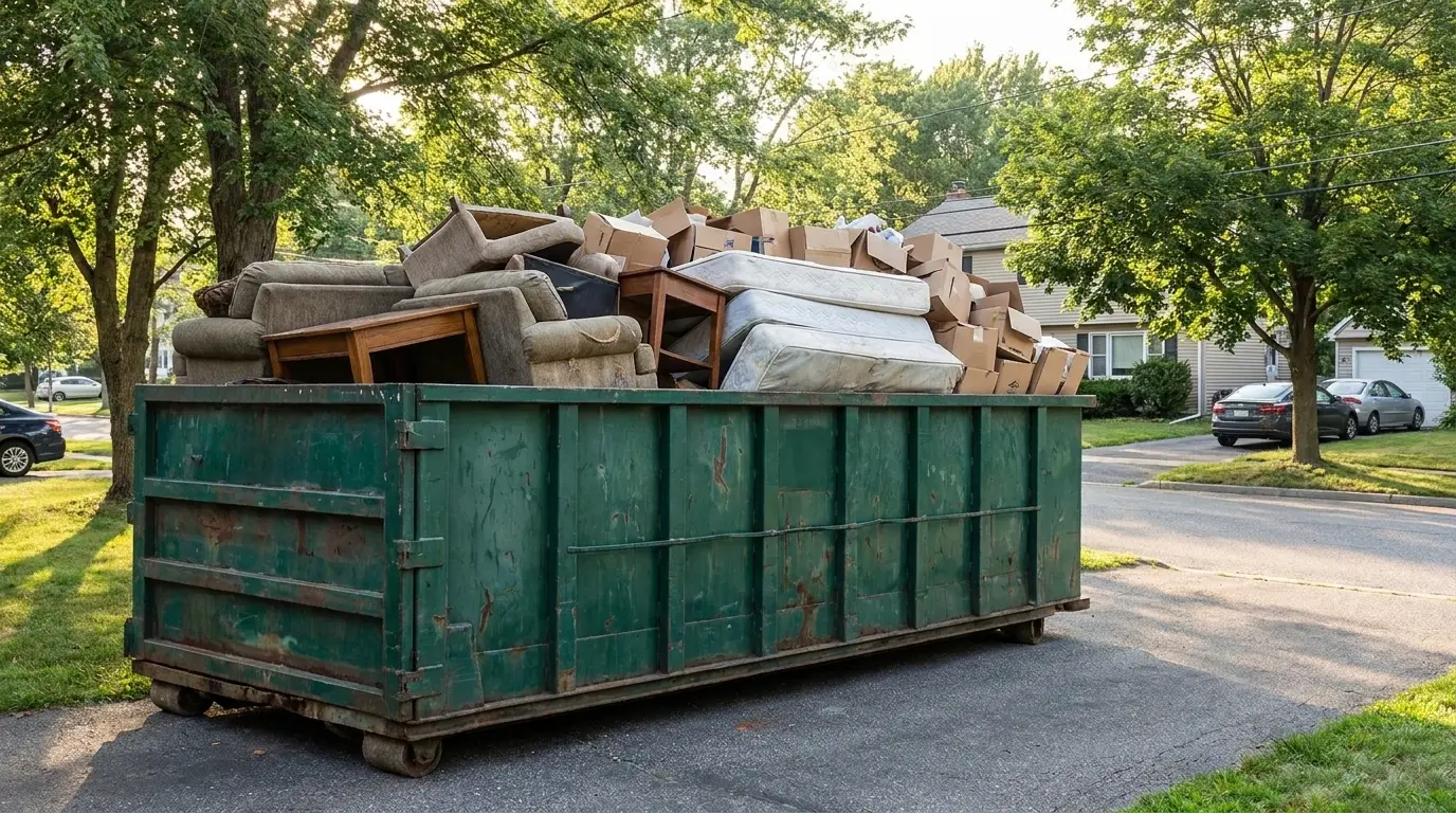 Commercial Dumpster Rental Service — detailed close-up