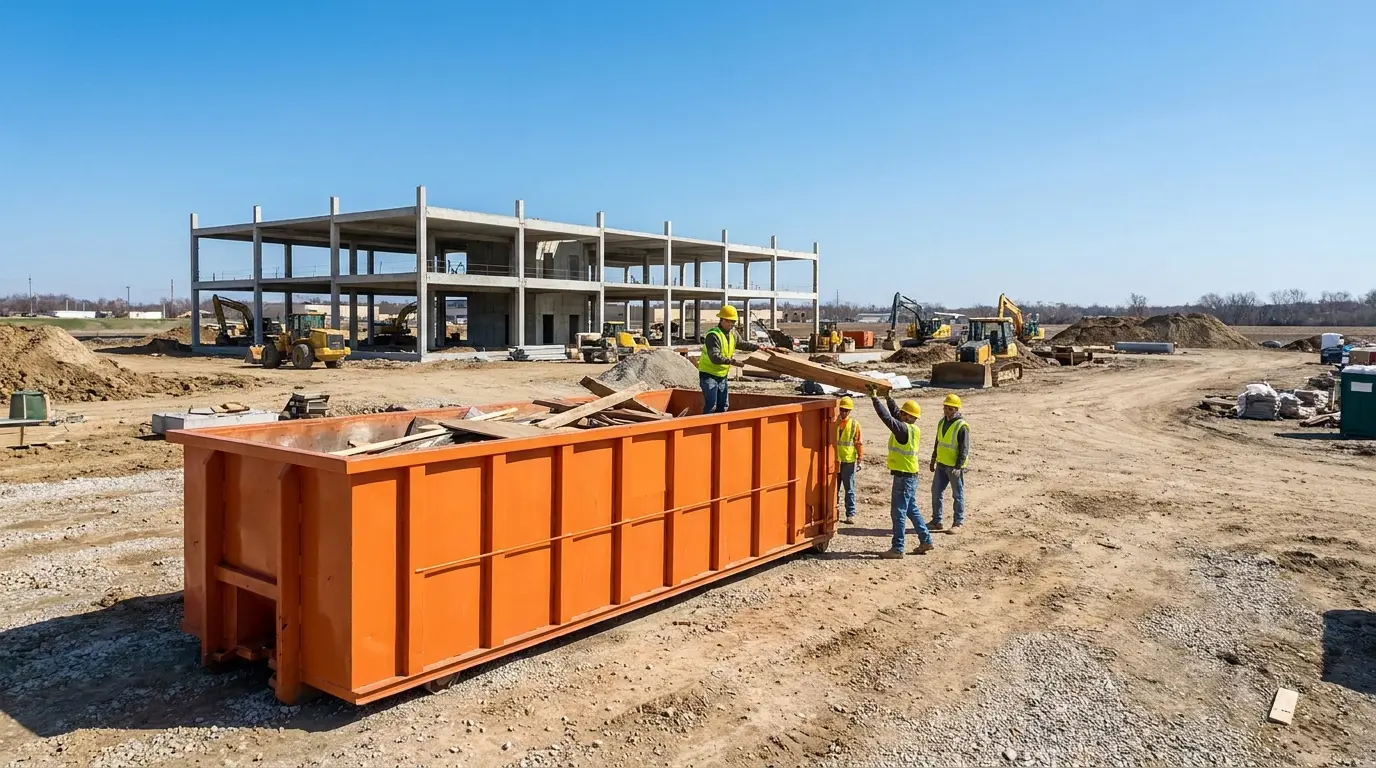 Commercial Dumpster Rental Service — before and after result